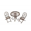 Металлические чайный столик и кресло белые; Стол: 6 x 4см Кресло:4 x 7.5см SCB271024